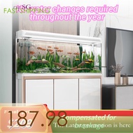 Tank Fish Self Cleaning With Cabinet /Aquarium Light 60/80/100/120Cm /No Water Change Eco Glass Fish