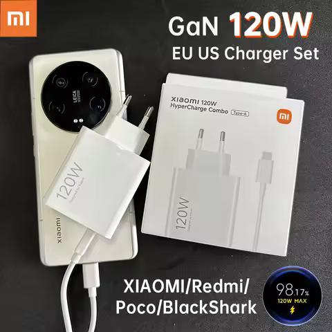 Xiaomi Usb GaN Charger 120W Mi Hyper Charge Adapter Mi 14 Pro 13T 12 Poco X6 F4 F7 Ultra Blackshark 