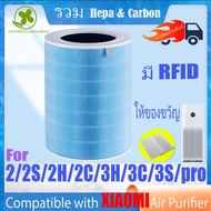 【มี RFID--สีฟ้าต้าน 2in1】🔥 ของแท้ 🔥 สำหรับ แผ่นกรอง ไส้กรองอากาศ xiaomi แท้ รุ่น 2/2S/2H/2C/3H/3C/3S