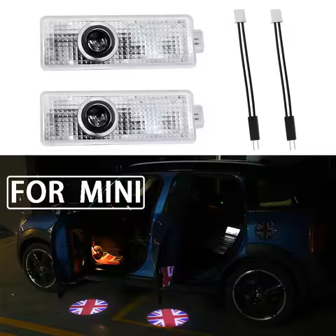 Car Logo Door Light Led Projector Welcome Lamp for MINI Cooper One S R55 R56 R60 F55 F56 Countryman 