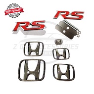 RS LOGO & Honda logo Civic / City /BRV /Jazz / HRV / Accord（SILVER)