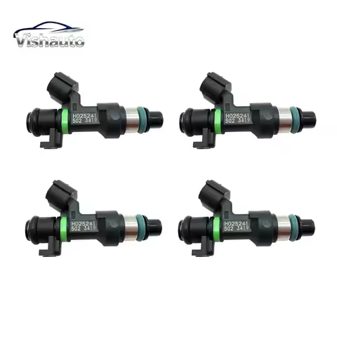 Fuel Injector Set 4PCS H025241 16600-6801R For Nissan Qashqai J10 Renault Megane III Fluence 2.0L MR