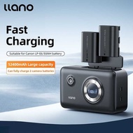 Llano LP-E6NH/LP-E17 Fast Charger Dual Slot Digital Display Station And SD d Storage Function compat