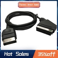 1.8M/70.87in RGB SCART Cable 24Pin High Difination Fit for TV AV, Scart RGB Cable for  360 Game Cons