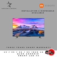 XIAOMI 32 / 43 / 55 INCH 4K UHD / QLED ANDROID / GOOGLE SMART TV - 3 YEARS WARRANTY