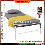 Katil Besi / Katil Bujang / Metal Single Bed With Plywood / Single Bed Frame / Single Bed - HS B6