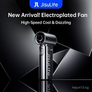 [Limited Edition]JisuLife Handheld Fan LIFE9 5000mAh New Silver Mini Portable Turbine Fan Five-speed