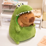 JOJO CASTLE 30/40cm Crocodile Capybara Plush Toy Capibala Cosplay Green Crocodile Doll Soft Stuffed