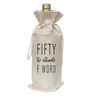 1 Pc 13in*5.5in Funny Fifty The Ultimate F Word - 50th Birthday Gifts For Women And Men - Funny Bday