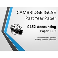IGCSE Past Year Papers 0452 Accounting + FREE 1GB Pendrive Fast delivery Ready stock