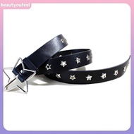 Beautyoufeel Creative Star Eye Rivet Belt Goth Style Pin Buckle Man/woman Fashion Casual Punk Style 