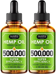 ▶$1 Shop Coupon◀ Hemp Oil (2 Pack) – 500,000 – Colorado Seed Extract - Natural Omega 3, 6, 9 Source