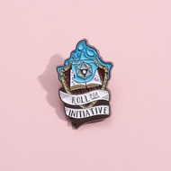 Funny Roll for Initiative Brooch D20 Game Brooch Lapel Badges Cartoon Jewelry Gifts for Friends Fans