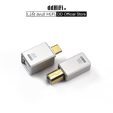 DD ddHiFi TC01B / TC01BF HiFi Quality USB-B to USB-C Adapter Converter with CNC Machined Unibody and