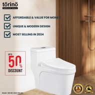 torino  WC One Piece  Wash Down Siphonic Water Closet S-Trap Toilet Bowl (Jamban) 马桶