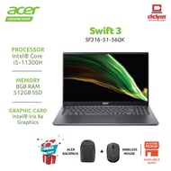 Acer Swift 3 SF316-51-56QK  FHD  Laptop - (16.1"/Intel® Core i5-11300H  8GB 512GB SSD Iris Xe W10 H&amp;S)