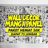 (HEMAT 50K) Poster Dinding Anime Manga Wall Decor Panel - Sticker Hiasan Dinding Wallpaper Kamar - B
