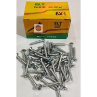 1" X 6MM WOOD SCREW BTS TAPING SCREW/