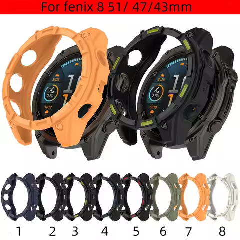 50pcs Watch Cover for Garmin Fenix8 51/47/43MM Smart Bracelet Frame Bezel Replacement Shell for Garm