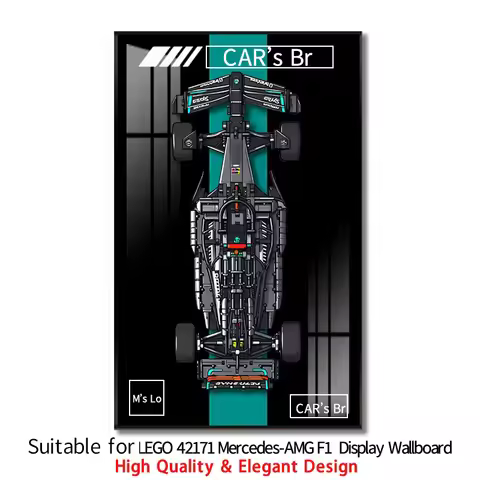 2026 NEW Display Wallboard Wall Mount Display box suitable for LEGO 42171 Mercedes-AMG F1 building b