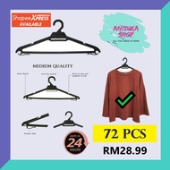 hanger tudung penyidai baju hanger baju HANGER 2830 72PCS - HANGER DOBI- LAUNDRY HANGER- PENYIDAI BA