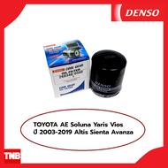 DENSO กรองน้ำมันเครื่อง Toyota AE Soluna Yaris Vios ปี 03-19 Altis Sienta Avanza ลูกเหล็ก / อัลติส ว