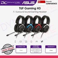 ASUS TUF Gaming H3 gaming headset with 7.1 surround sound - Silver, Red, Gun Metal