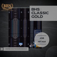 Sarung BHS Classic Gold Jacquard Motif JGB Warna Hitam Black Series