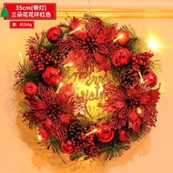 RL DEPARTMENT STORE - 聖誕節裝飾品花圈聖誕花環酒店商場裝飾品門掛高檔松針擺設擺設