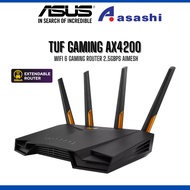 ASUS TUF-AX4200TUF Gaming AX4200 Dual Band WiFi 6 Gaming Router with Mobile Game Mode, 2.5Gbps port,