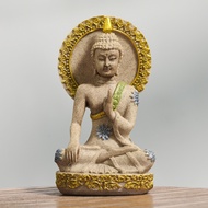 Cross-Border Hot-Selling New Chinese Tantric Zen Resin Background Buddha Statues Home Decorations Or