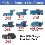 For Samsung Galaxy A01 A015F/U A02 A022F A03 Core A035F/A04 A045 USB Charger Port Jack Dock Connecto