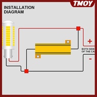 TMOY 2Sets Car LED Canbus Decoder 10/25/50W 6/8/25/39Ohm Load For Auto Turn Signal Lantern License P