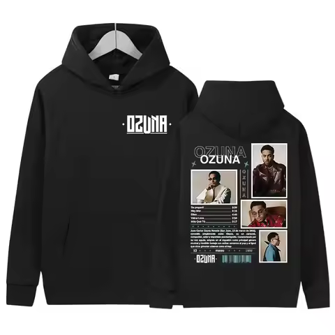 Rapper Ozuna Tour New Album Merch Hoody Men's Clothing Fashion Pop Music Sweatshirt Hip Hop Gothic L