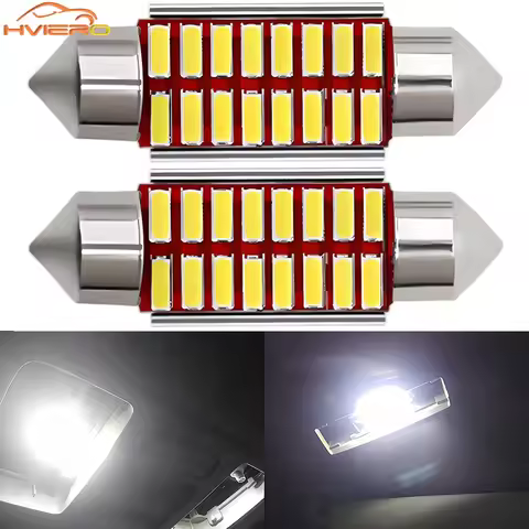 1/2/4/10pcs C5W C10W Car Led White Festoon 4014 Ultra Bright Dome Light Auto Interior Reading Lamp T