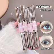 真的不塌!杠铃双头睫毛膏防水拉长纤长浓密不晕染自然定型打底膏Really not collapse! Barbell Double Head Mascara Waterproof Pull