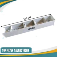 top filter talang 100cm/talang filter aquarium/talang filter pvc