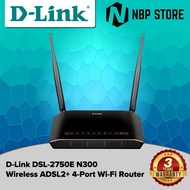 D-LINK DSL-2750E Wireless N 300mbps ADSL2+ Modem Router ( Streamyx )