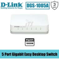 D-Link 5 Ports 10/100/1000Mbps Gigabit Switch (DGS-1005A)