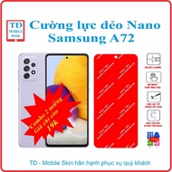 Toughened flexible screen protector for Samsung A72 phone
