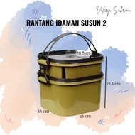 2-tier dream food container GOLD Dream rice food container/