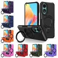 For OPPO F9 Pro A74 A54 A95 A16s A16k A15 A15s A16e Reno 11 10 Phone Case Luxury Armor Bracket Ring