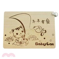 Baby Cat 木質明信片-年年有魚-004