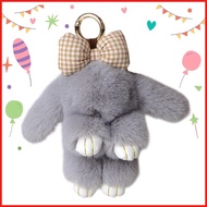 Bunny Keyring Pendant Plush Bunny Keychain Bag Pendant Animal Lovers Purse Bag Ornaments Soft Bunny 