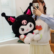 น่ารัก Sanrio Plushies ปีศาจน้อย Kuromi แองเจิล Kuromi ที่มีปีกตุ๊กตายักษ์ตุ๊กตาสัตว์น่ากอดของเล่นเด็กของขวัญ