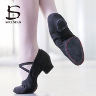 hot【DT】 Shoes Ballet Jazz Soft Sole Low Heels Kids Dancing Slippers Pink Children Latin Sneakers
