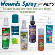 Wound Spray for Pet Dogs and Cats| Iozin-DermCare Wound Buster-Scavon Vet-Quick Heal-Combinex