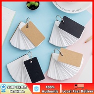 100 Sheet/boook Simple Word Book Black and White Cover Word Book Kraft Paper Iron Ring Book Loose-le