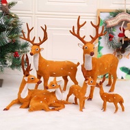 JN Creative Christmas Elk Ornament Cute Animal  Desktop Decor Supplies