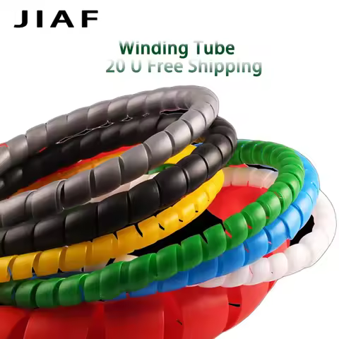 1/5M Winding Tube 6-50mm Cable Protection Sleeve Anti-Bite Tube Protection Sleeve Spiral Wrap Windin